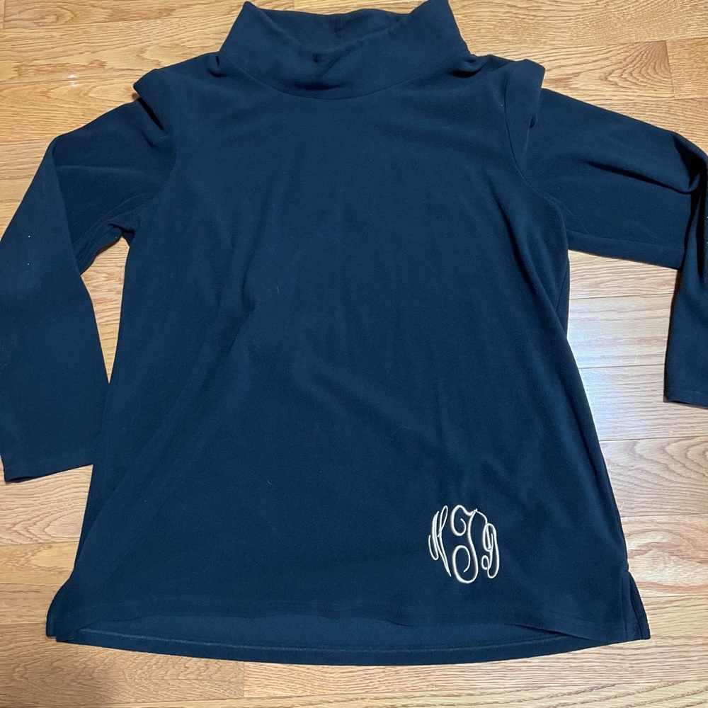 Womens Marley Lilly Black monogrammed sweatshirt